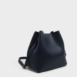 Charles and Keith Navy Purse + FREE poof keychain!